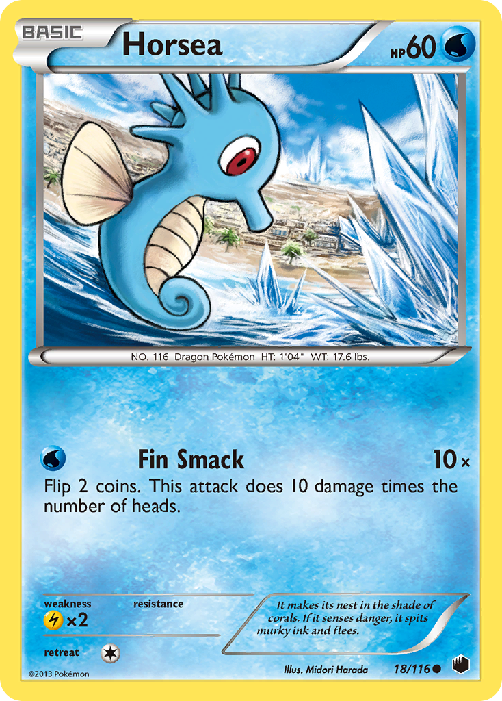 Horsea (18/116) [Black & White: Plasma Freeze] | Play N Trade Winnipeg