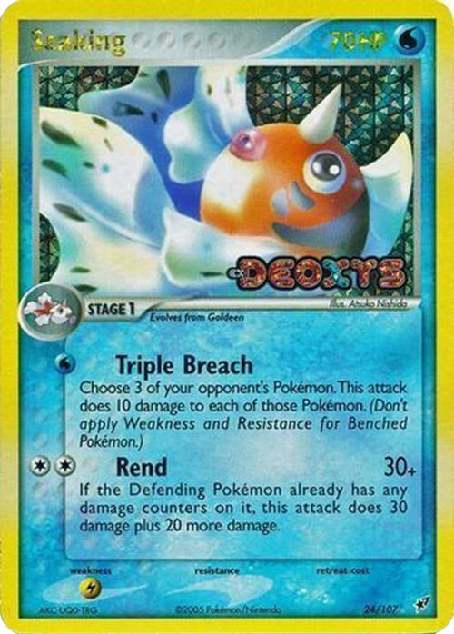 Seaking (24/107) (Stamped) [EX: Deoxys] | Play N Trade Winnipeg