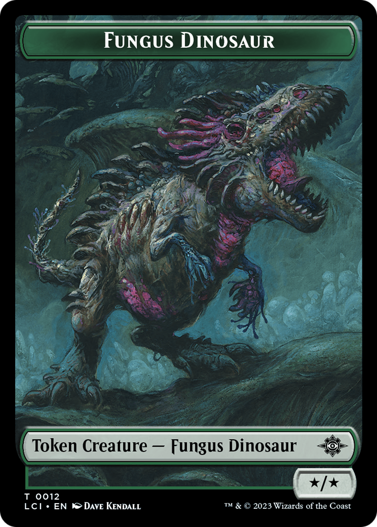 Fungus Dinosaur // Dinosaur (0001) Double-Sided Token [The Lost Caverns of Ixalan Tokens] | Play N Trade Winnipeg