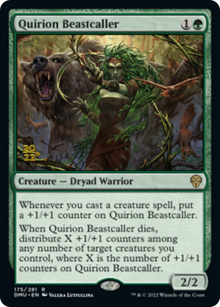 Quirion Beastcaller [Dominaria United Prerelease Promos] | Play N Trade Winnipeg