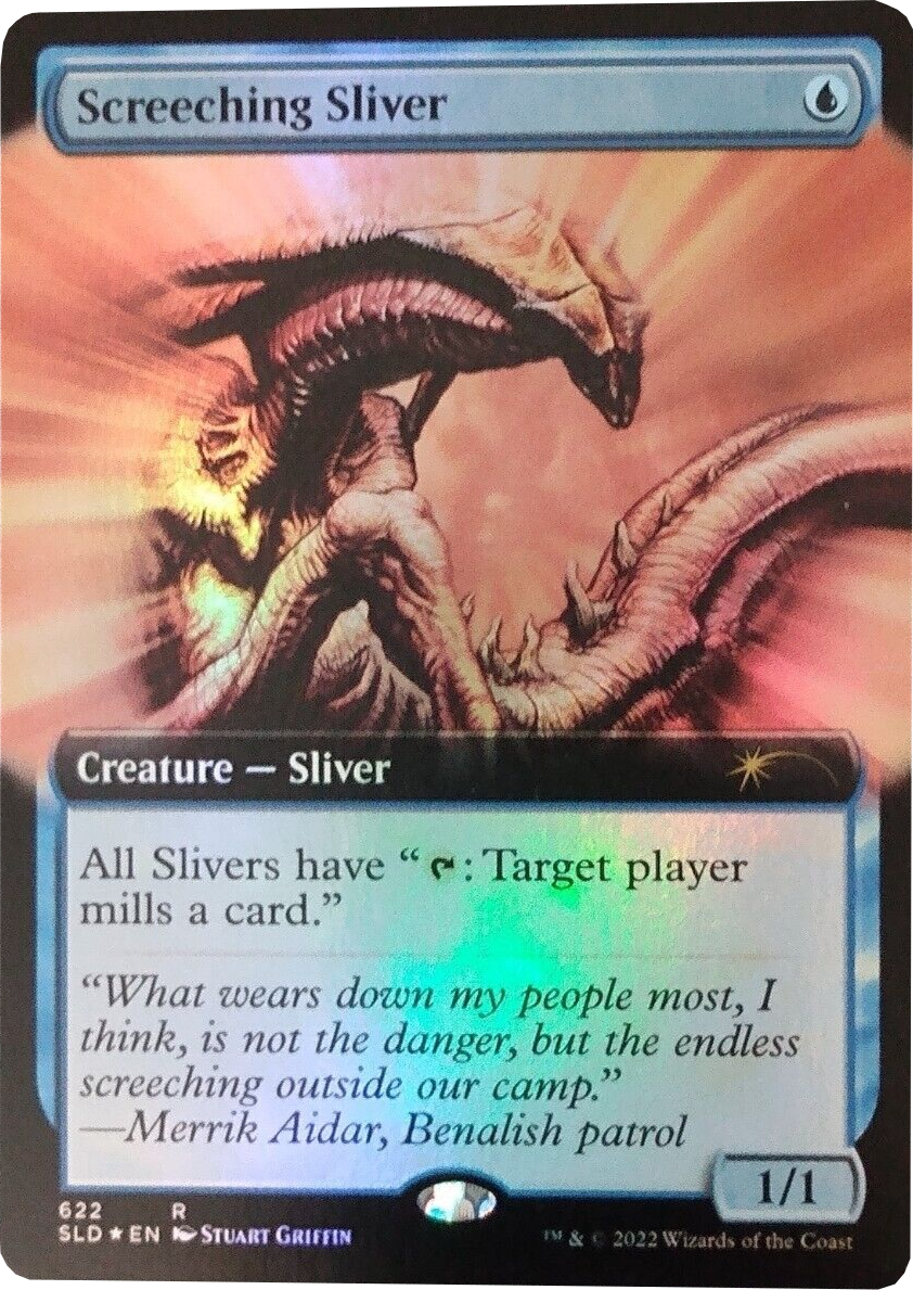 Screeching Sliver (Extended Art) [Secret Lair Drop Promos] | Play N Trade Winnipeg