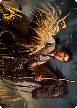 Ambitious Farmhand Art Card (Gold-Stamped Signature) [Innistrad: Midnight Hunt Art Series] | Play N Trade Winnipeg