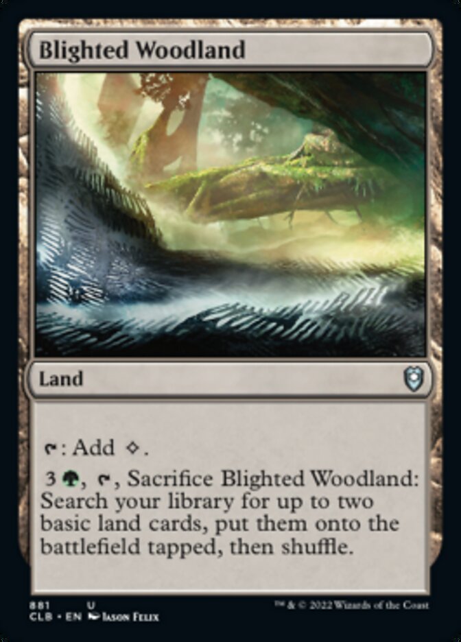 Blighted Woodland [Commander Legends: Battle for Baldur's Gate] | Play N Trade Winnipeg