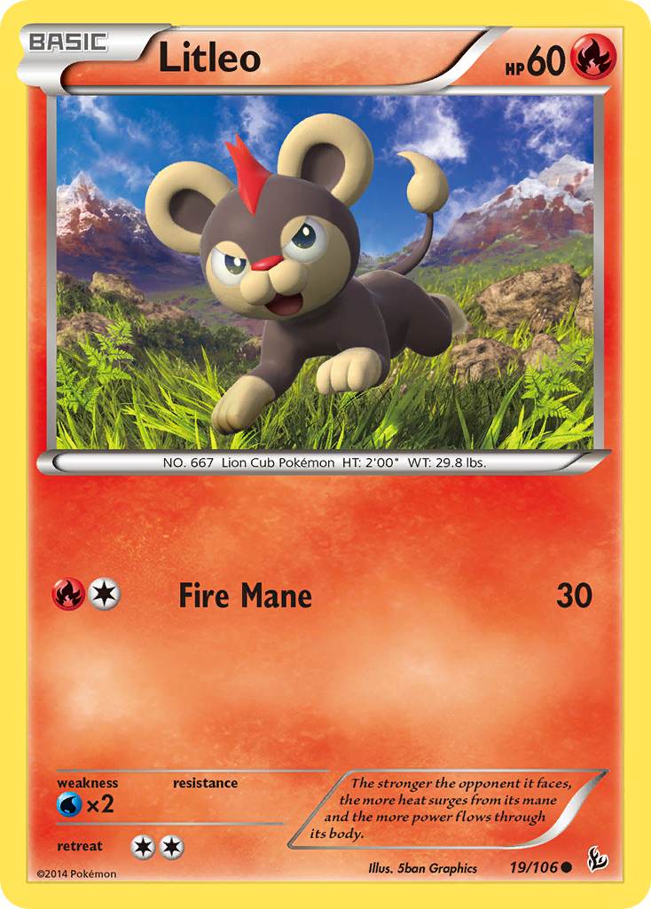 Litleo (19/106) [XY: Flashfire] | Play N Trade Winnipeg