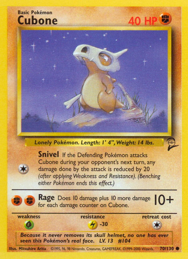 Cubone (70/130) [Base Set 2] | Play N Trade Winnipeg