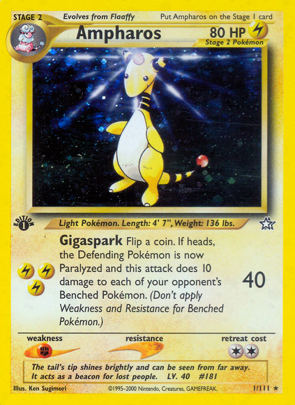 Ampharos (1/111) [Neo Genesis 1st Edition] | Play N Trade Winnipeg