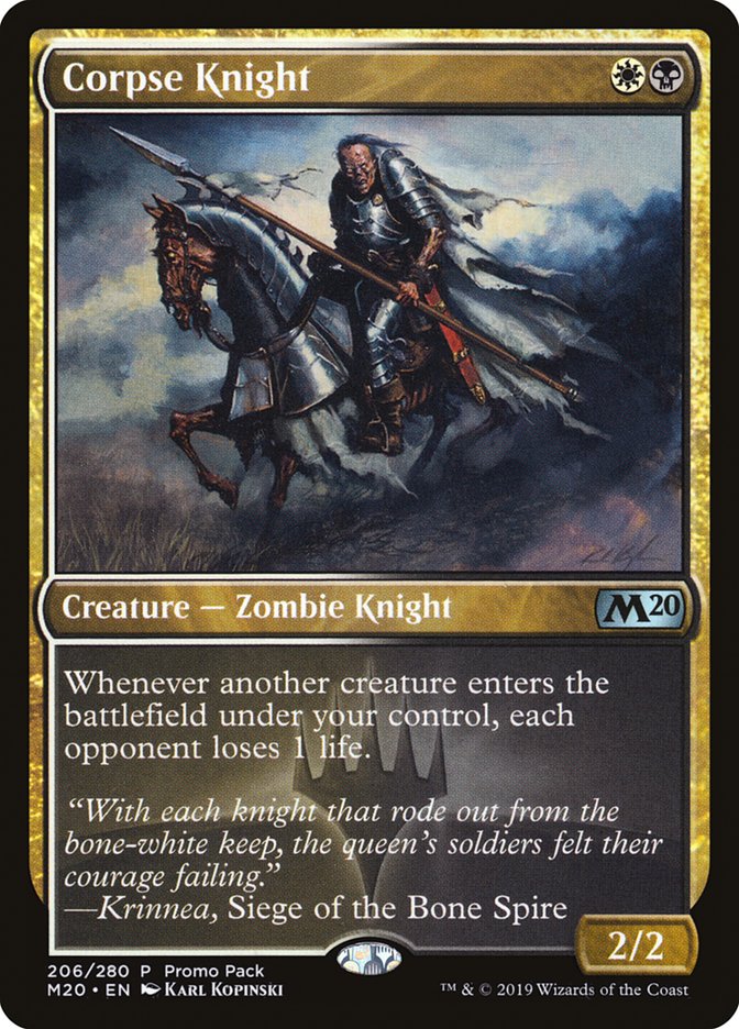 Corpse Knight (Promo Pack) [Core Set 2020 Promos] | Play N Trade Winnipeg