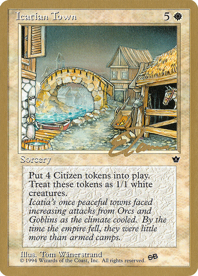 Icatian Town (Eric Tam) (SB) [Pro Tour Collector Set] | Play N Trade Winnipeg