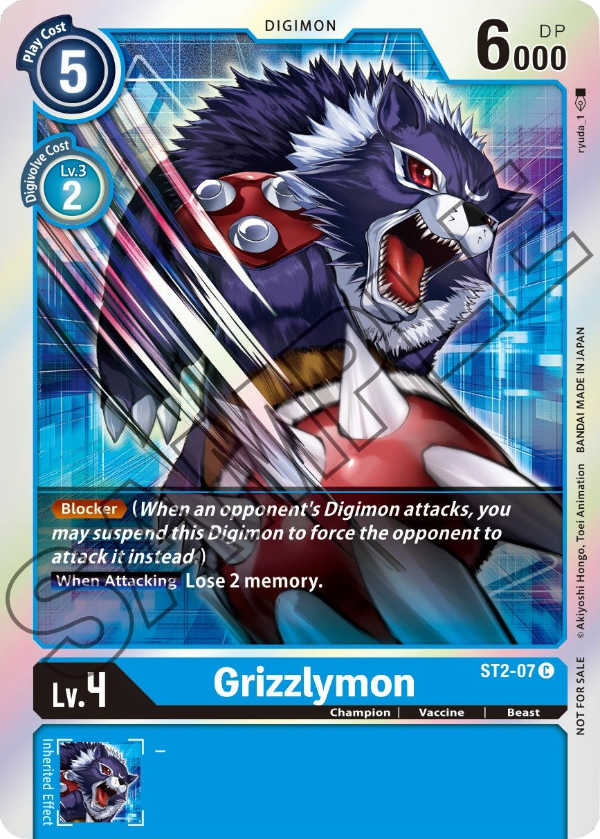 Grizzlymon [ST2-07] (Event Pack 1) [Starter Deck: Cocytus Blue Promos] | Play N Trade Winnipeg