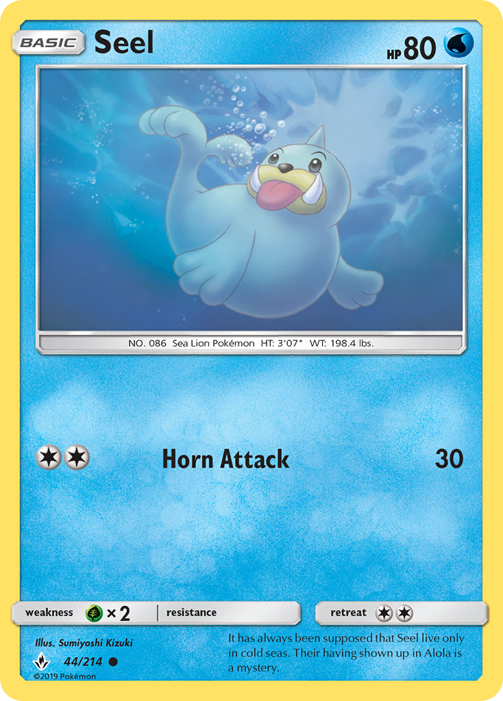 Seel (44/214) [Sun & Moon: Unbroken Bonds] | Play N Trade Winnipeg