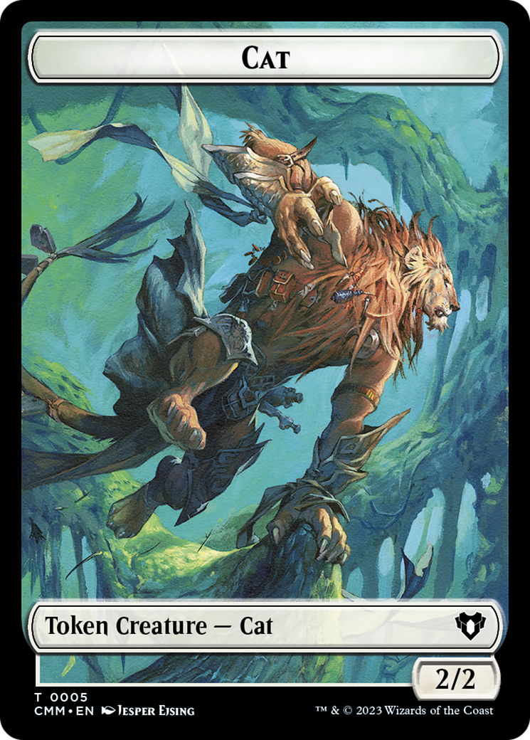 Cat Token (05) [Commander Masters Tokens] | Play N Trade Winnipeg