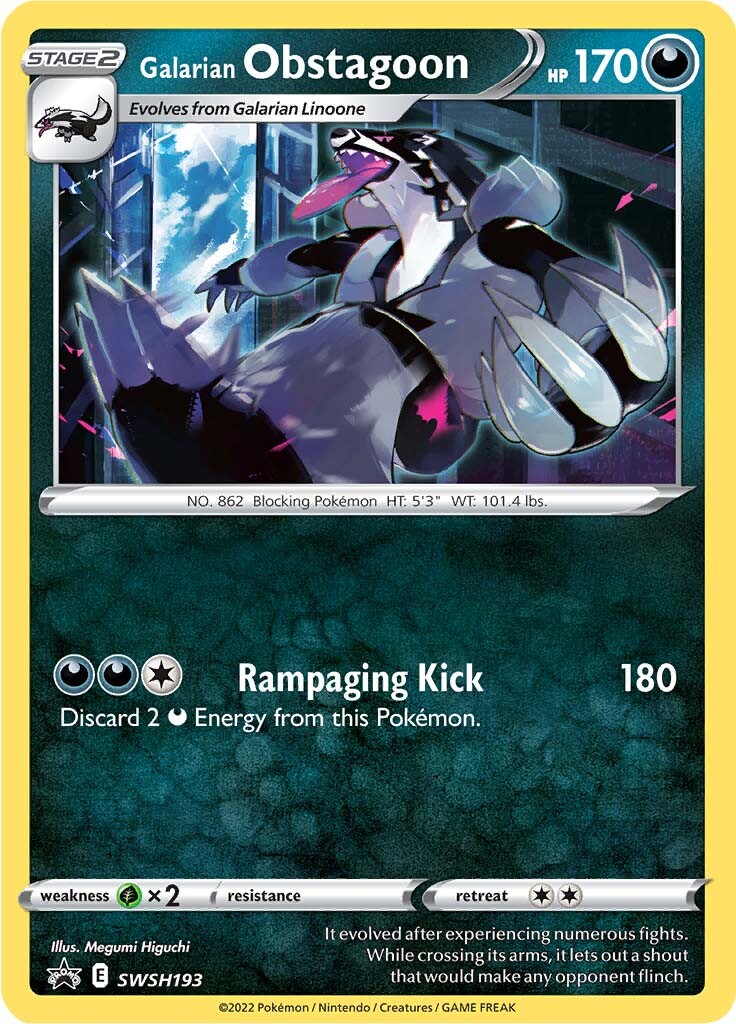 Galarian Obstagoon (SWSH193) [Sword & Shield: Black Star Promos] | Play N Trade Winnipeg