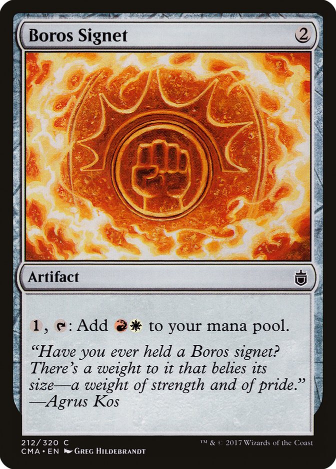 Boros Signet [Commander Anthology] | Play N Trade Winnipeg