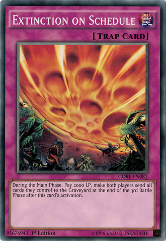 Extinction on Schedule [CORE-EN081] Common | Play N Trade Winnipeg
