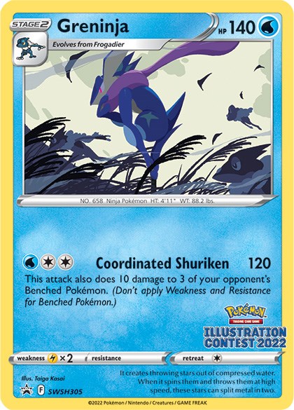 Greninja (SWSH305) (Illustration Contest 2022) [Sword & Shield: Black Star Promos] | Play N Trade Winnipeg