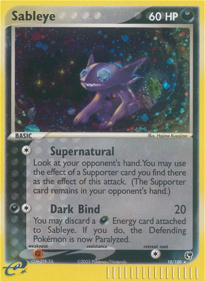 Sableye (10/100) [EX: Sandstorm] | Play N Trade Winnipeg