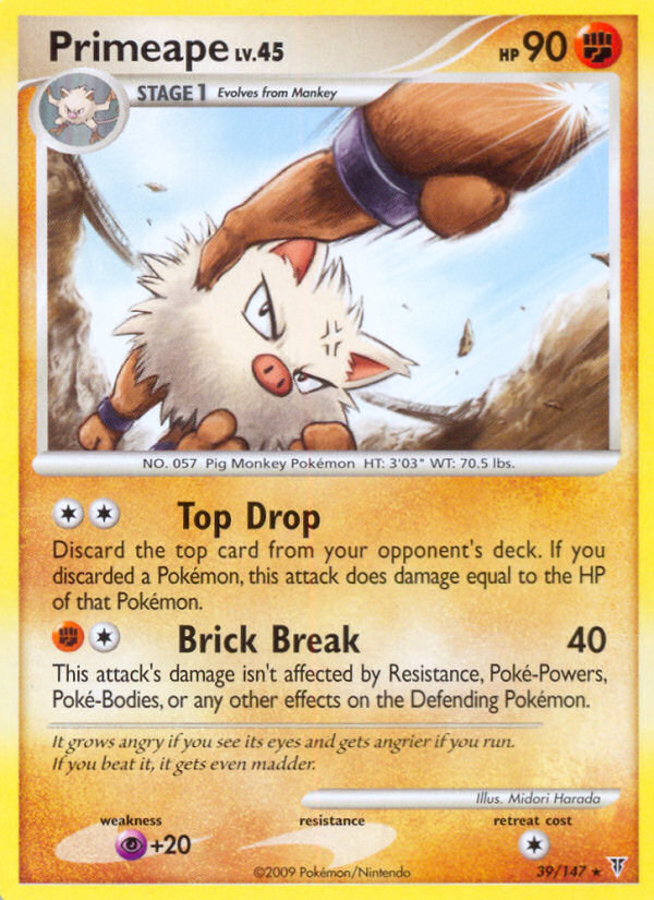 Primeape (39/147) [Platinum: Supreme Victors] | Play N Trade Winnipeg