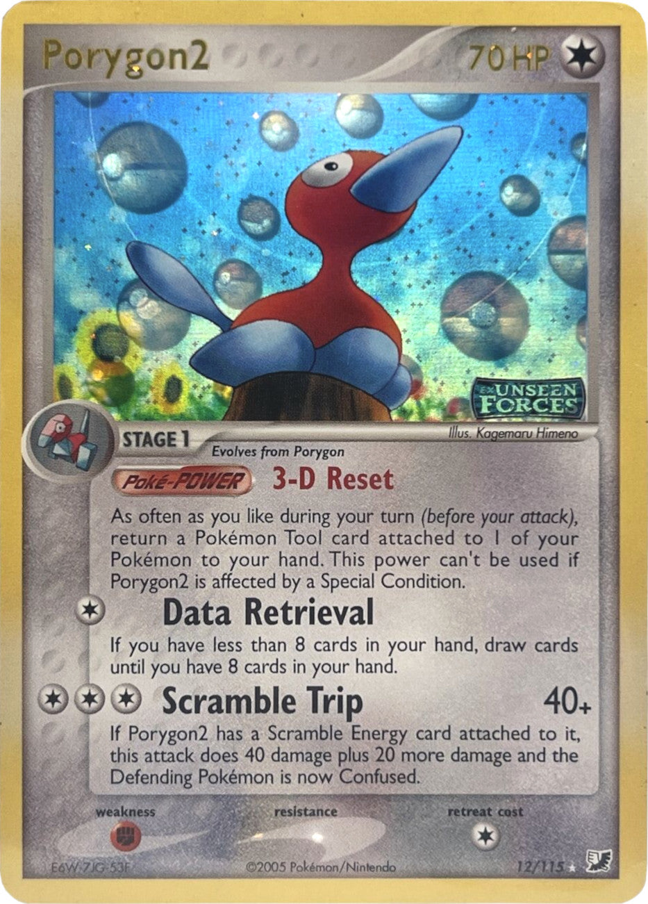 Porygon2 (12/115) (Stamped) [EX: Unseen Forces] | Play N Trade Winnipeg