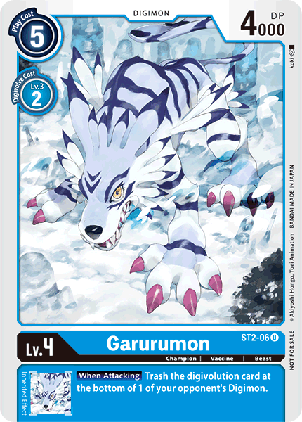 Garurumon [ST2-06] (Alternate Art) [Starter Deck: Cocytus Blue] | Play N Trade Winnipeg