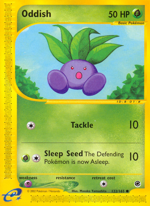 Oddish (122/165) [Expedition: Base Set] | Play N Trade Winnipeg