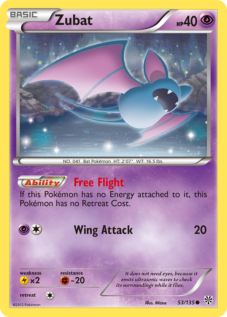 Zubat (53/135) [Black & White: Plasma Storm] | Play N Trade Winnipeg