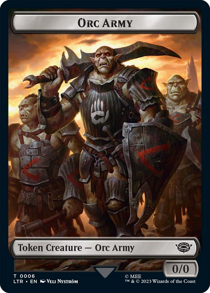 Orc Army Token (06) [The Lord of the Rings: Tales of Middle-Earth Tokens] | Play N Trade Winnipeg