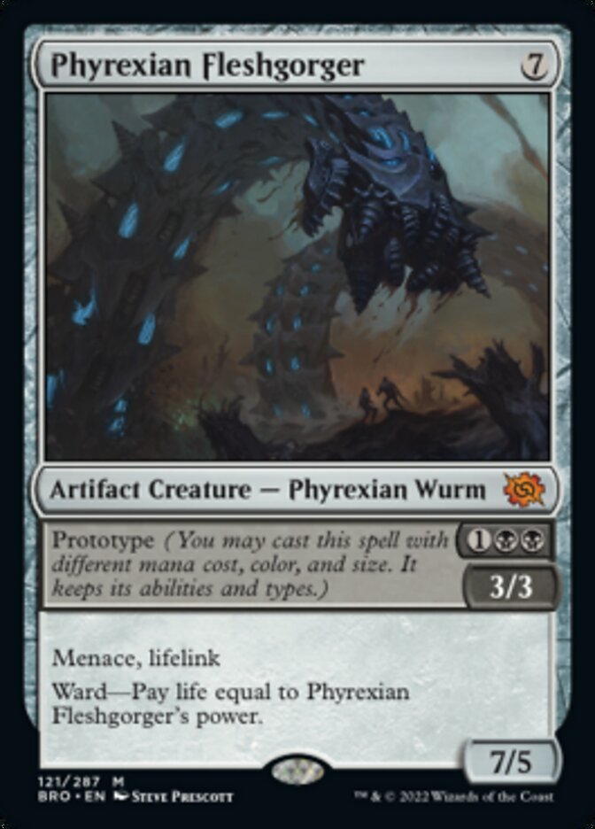 Phyrexian Fleshgorger (Promo Pack) [The Brothers' War Promos] | Play N Trade Winnipeg
