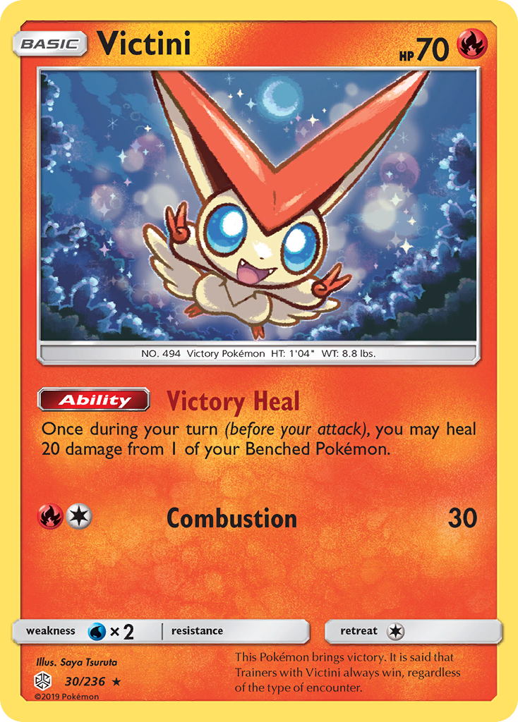 Victini (30/236) [Sun & Moon: Cosmic Eclipse] | Play N Trade Winnipeg