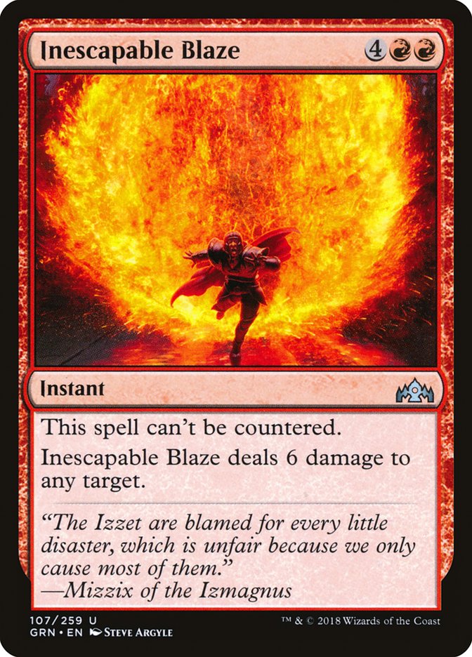 Inescapable Blaze [Guilds of Ravnica] | Play N Trade Winnipeg