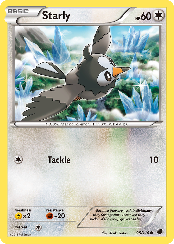 Starly (95/116) [Black & White: Plasma Freeze] | Play N Trade Winnipeg