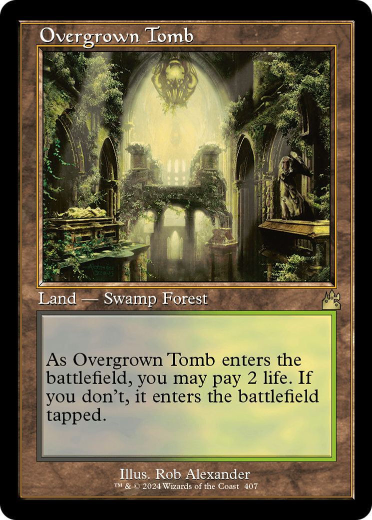 Overgrown Tomb (Retro) [Ravnica Remastered] | Play N Trade Winnipeg