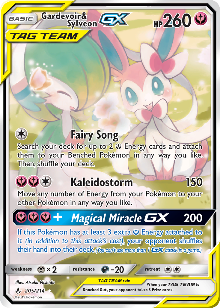 Gardevoir & Sylveon GX (205/214) [Sun & Moon: Unbroken Bonds] | Play N Trade Winnipeg