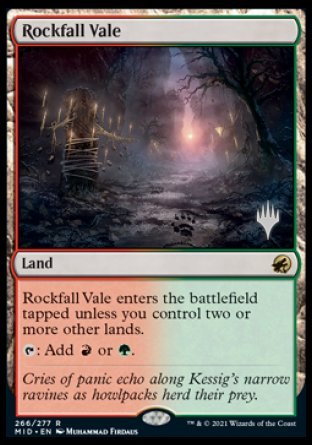 Rockfall Vale (Promo Pack) [Innistrad: Midnight Hunt Promos] | Play N Trade Winnipeg