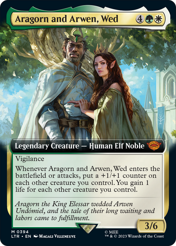 Aragorn and Arwen, Wed (Extended Art) [The Lord of the Rings: Tales of Middle-Earth] | Play N Trade Winnipeg