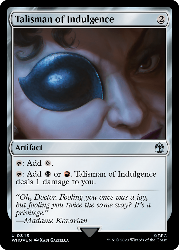 Talisman of Indulgence (Surge Foil) [Doctor Who] | Play N Trade Winnipeg