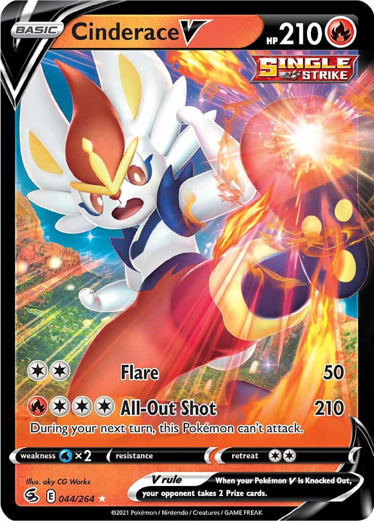 Cinderace V (044/264) [Sword & Shield: Fusion Strike] | Play N Trade Winnipeg