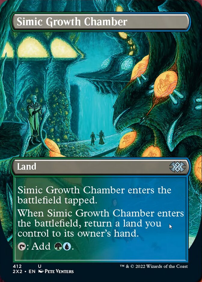 Simic Growth Chamber (Borderless Alternate Art) [Double Masters 2022] | Play N Trade Winnipeg