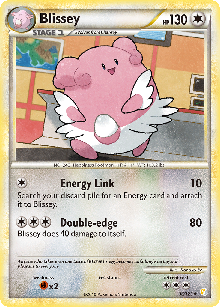 Blissey (36/123) [HeartGold & SoulSilver: Base Set] | Play N Trade Winnipeg