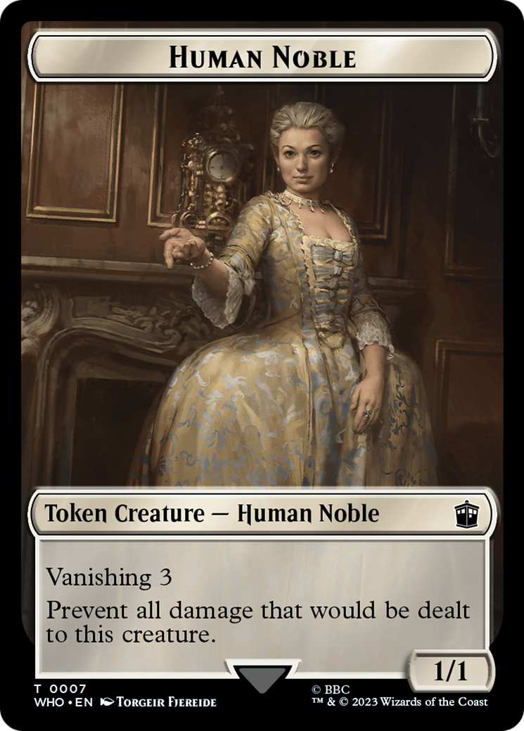 Human Noble // Food (0027) Double-Sided Token [Doctor Who Tokens] | Play N Trade Winnipeg