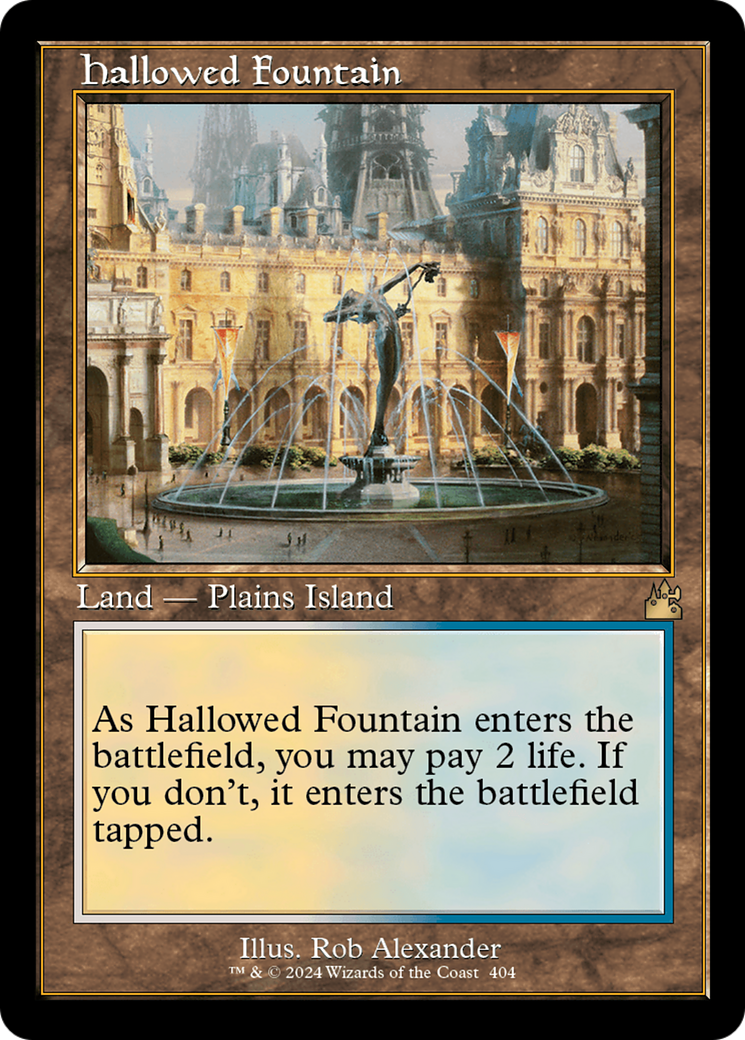 Hallowed Fountain (Retro) [Ravnica Remastered] | Play N Trade Winnipeg