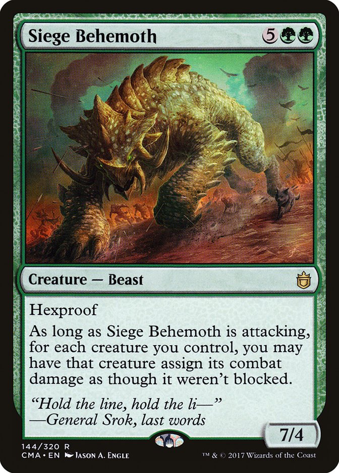 Siege Behemoth [Commander Anthology] | Play N Trade Winnipeg