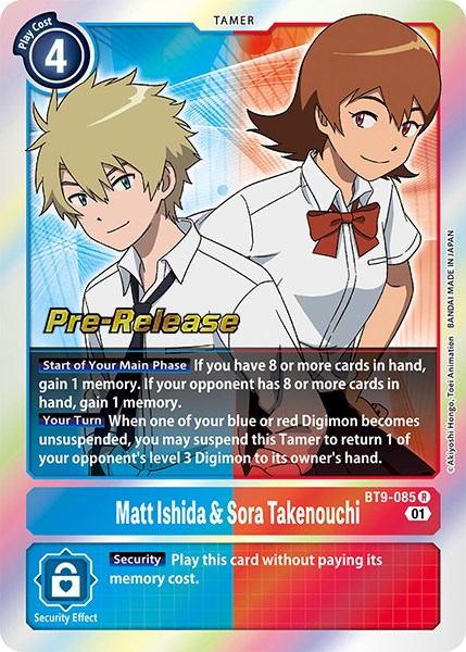 Matt Ishida & Sora Takenouchi [BT9-085] [X Record Pre-Release Promos] | Play N Trade Winnipeg
