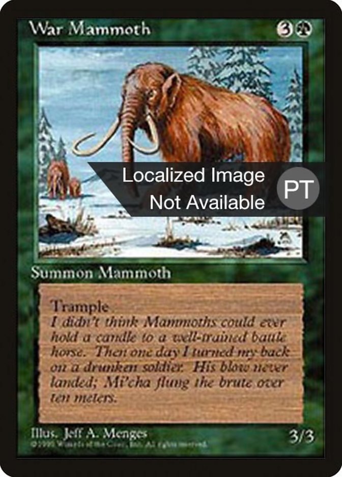 War Mammoth [Fourth Edition (Foreign Black Border)] | Play N Trade Winnipeg