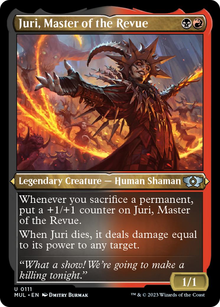 Juri, Master of the Revue (Foil Etched) [Multiverse Legends] | Play N Trade Winnipeg