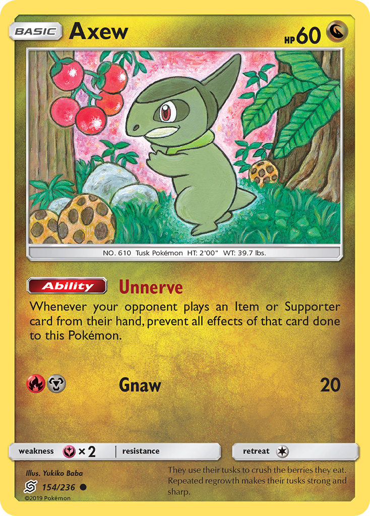 Axew (154/236) [Sun & Moon: Unified Minds] | Play N Trade Winnipeg