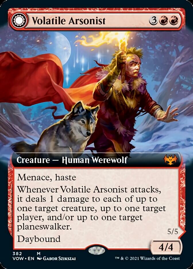 Volatile Arsonist // Dire-Strain Anarchist (Extended) [Innistrad: Crimson Vow] | Play N Trade Winnipeg