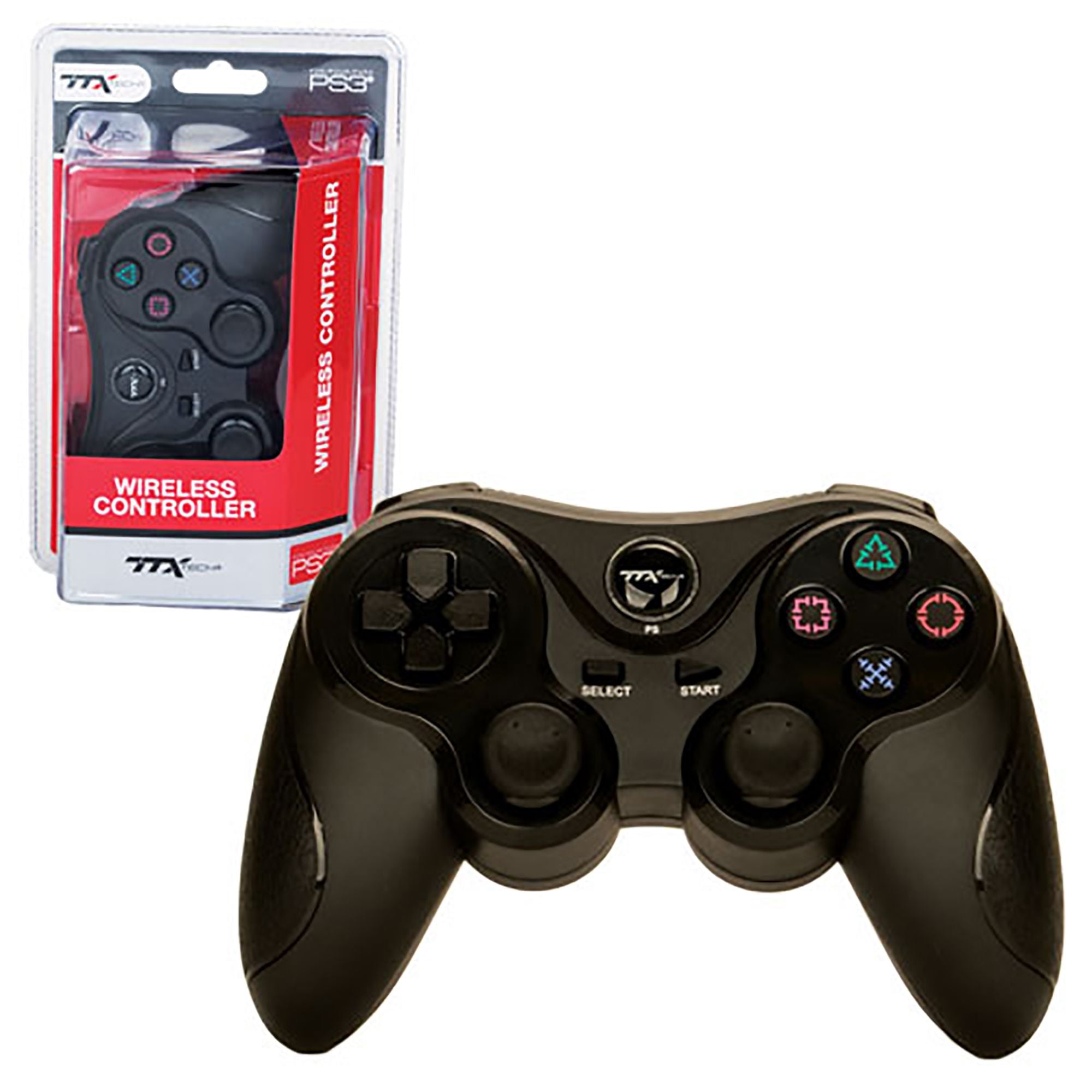 PS3 BLACK 2.4 GHZ WIRELESS CONTROLLER [TTX TECH] | Play N Trade Winnipeg