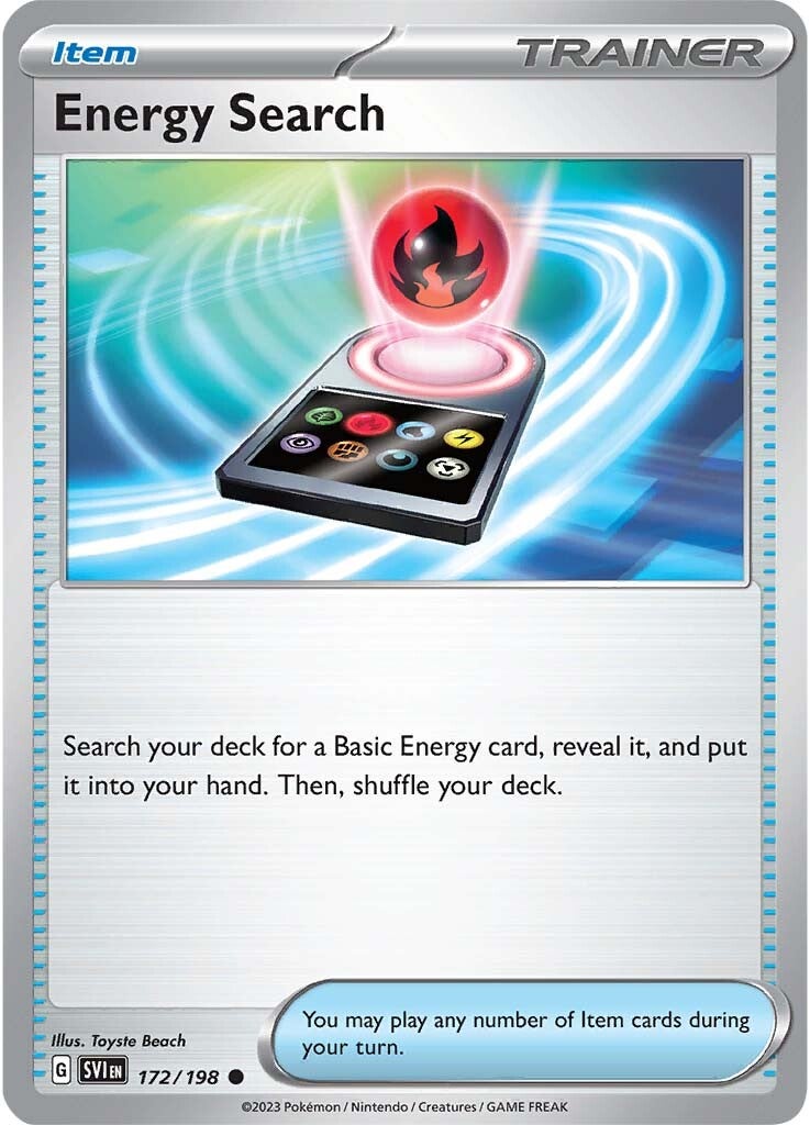 Energy Search (172/198) [Scarlet & Violet: Base Set] | Play N Trade Winnipeg