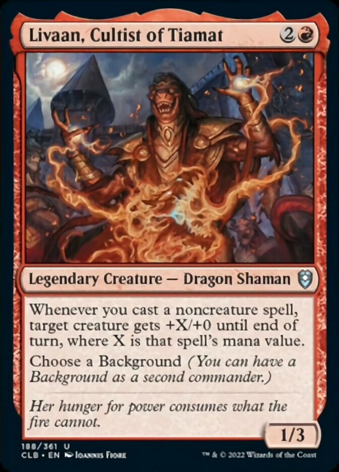 Livaan, Cultist of Tiamat [Commander Legends: Battle for Baldur's Gate] | Play N Trade Winnipeg