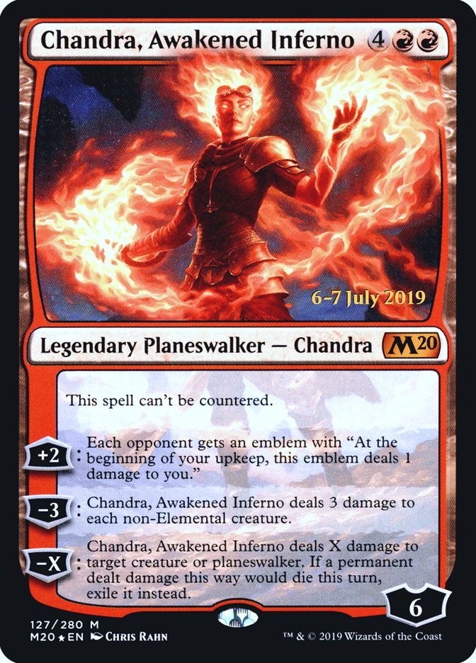 Chandra, Awakened Inferno  [Core Set 2020 Prerelease Promos] | Play N Trade Winnipeg